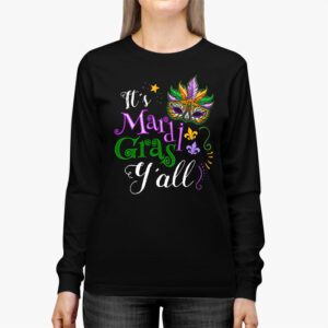 Its Mardi Gras Yall Tshirt Mardi Gras Party Mask Costume Longsleeve Tee 2 13