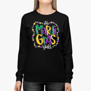 Its Mardi Gras Yall Tshirt Mardi Gras Party Mask Costume Longsleeve Tee 2 6