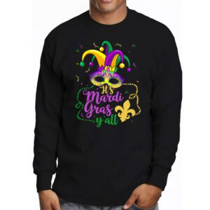 Its Mardi Gras Yall Tshirt Mardi Gras Party Mask Costume Longsleeve Tee 3