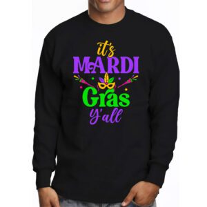 Its Mardi Gras Yall Tshirt Mardi Gras Party Mask Costume Longsleeve Tee 3 9