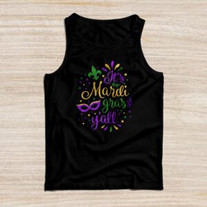 Its Mardi Gras Yall Tshirt Mardi Gras Party Mask Costume Tank Top