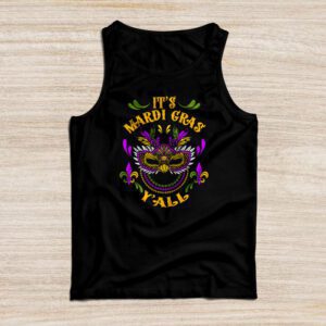 Its Mardi Gras Yall Tshirt Mardi Gras Party Mask Costume Tank Top