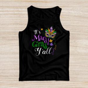 Its Mardi Gras Yall Tshirt Mardi Gras Party Mask Costume Tank Top