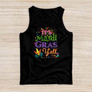 Its Mardi Gras Yall Tshirt Mardi Gras Party Mask Costume Tank Top