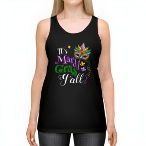 Its Mardi Gras Yall Tshirt Mardi Gras Party Mask Costume Tank Top 2 13