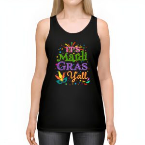 Its Mardi Gras Yall Tshirt Mardi Gras Party Mask Costume Tank Top 2 14