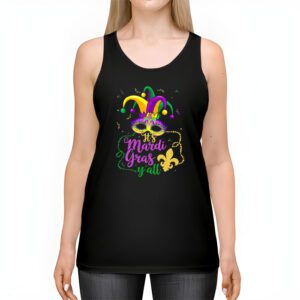 Its Mardi Gras Yall Tshirt Mardi Gras Party Mask Costume Tank Top 2