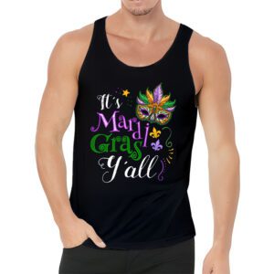 Its Mardi Gras Yall Tshirt Mardi Gras Party Mask Costume Tank Top 3 13