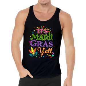 Its Mardi Gras Yall Tshirt Mardi Gras Party Mask Costume Tank Top 3 14