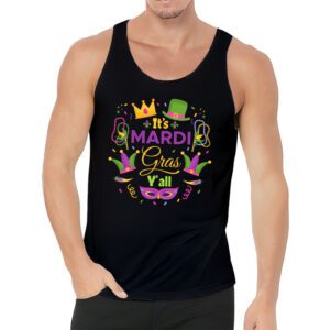 Its Mardi Gras Yall Tshirt Mardi Gras Party Mask Costume Tank Top 3 3