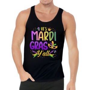Its Mardi Gras Yall Tshirt Mardi Gras Party Mask Costume Tank Top 3 4