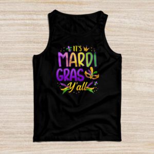 Its Mardi Gras Yall Tshirt Mardi Gras Party Mask Costume Tank Top