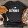 Just Here For The Snacks American Football Funny Women Kids Longsleeve Tee