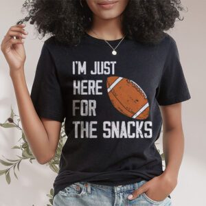 Just Here For The Snacks American Football Funny Women Kids T Shirt 1 3