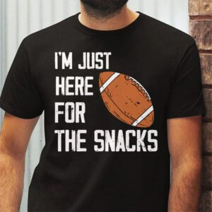 Just Here For The Snacks American Football Funny Women Kids T Shirt 2 3