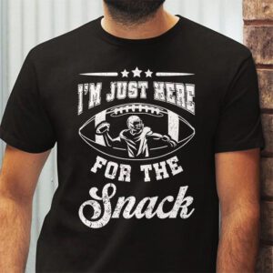 Just Here For The Snacks American Football Funny Women Kids T Shirt 2