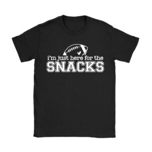 Just Here For The Snacks American Football Funny Women Kids T-Shirt