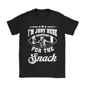 Just Here For The Snacks American Football Funny Women Kids T-Shirt