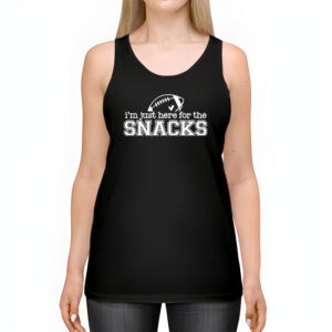 Just Here For The Snacks American Football Funny Women Kids Tank Top 2 1