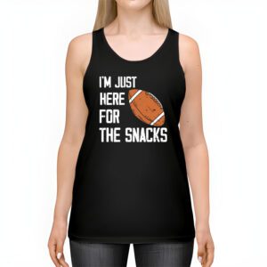 Just Here For The Snacks American Football Funny Women Kids Tank Top 2 3