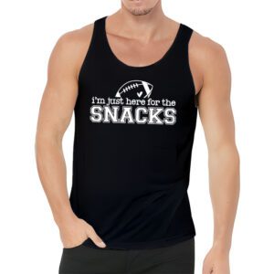 Just Here For The Snacks American Football Funny Women Kids Tank Top 3 1