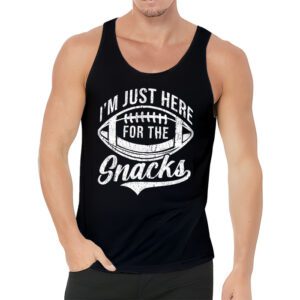 Just Here For The Snacks American Football Funny Women Kids Tank Top 3 2