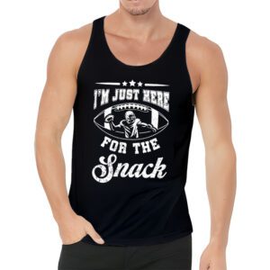 Just Here For The Snacks American Football Funny Women Kids Tank Top 3