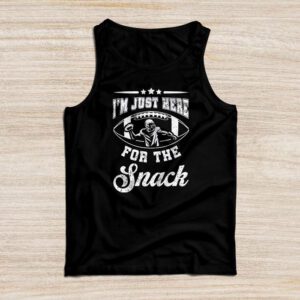 Just Here For The Snacks American Football Funny Women Kids Tank Top