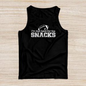 Just Here For The Snacks American Football Funny Women Kids Tank Top