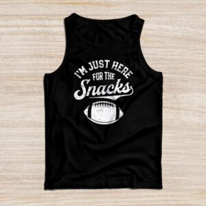 Just Here For The Snacks American Football Funny Women Kids Tank Top