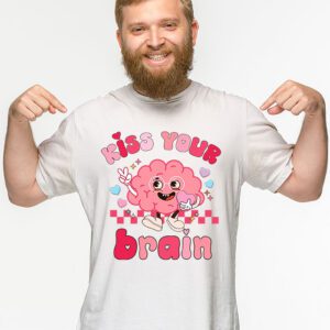 Kiss Your Brain Retro Valentines Day Valentine Teacher Squad T Shirt 2 2