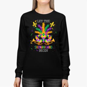 Let The Shenanigans Begin Mardi Gras Lips Kids Men Women Longsleeve Tee 2 2