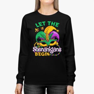 Let The Shenanigans Begin Mardi Gras Lips Kids Men Women Longsleeve Tee 2 4