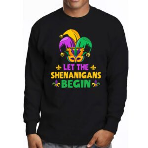 Let The Shenanigans Begin Mardi Gras Lips Kids Men Women Longsleeve Tee 3 5