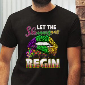 Let The Shenanigans Begin Mardi Gras Lips Kids Men Women T Shirt 2 1