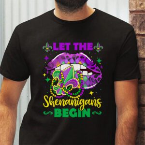 Let The Shenanigans Begin Mardi Gras Lips Kids Men Women T Shirt 2