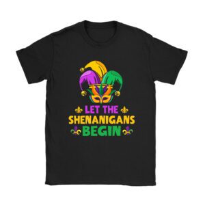 Let The Shenanigans Begin Mardi Gras Lips Kids Men Women T-Shirt