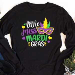 Little Miss Mardi Gras funny Mardi Gras 2024 Longsleeve Tee 1 3