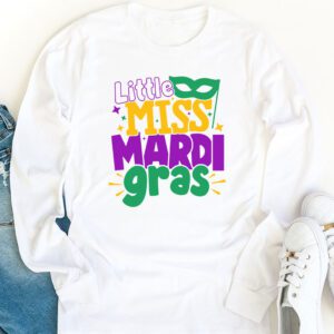 Little Miss Mardi Gras funny Mardi Gras 2024 Longsleeve Tee 1