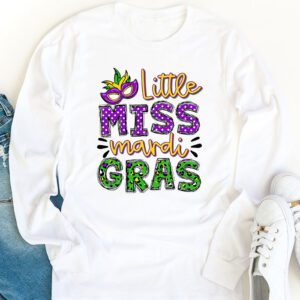 Little Miss Mardi Gras funny Mardi Gras 2024 Longsleeve Tee 1 4