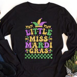 Little Miss Mardi Gras funny Mardi Gras 2024 Longsleeve Tee 1 6