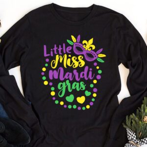 Little Miss Mardi Gras funny Mardi Gras 2024 Longsleeve Tee 1 8