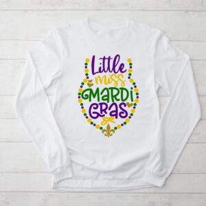 Little Miss Mardi Gras funny Mardi Gras 2024 Longsleeve Tee