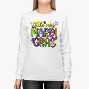 Little Miss Mardi Gras funny Mardi Gras 2024 Longsleeve Tee 2 2