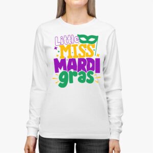 Little Miss Mardi Gras funny Mardi Gras 2024 Longsleeve Tee 2