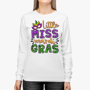 Little Miss Mardi Gras funny Mardi Gras 2024 Longsleeve Tee 2 4