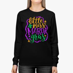 Little Miss Mardi Gras funny Mardi Gras 2024 Longsleeve Tee 2 5