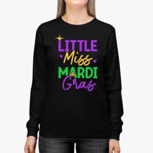 Little Miss Mardi Gras funny Mardi Gras 2024 Longsleeve Tee 2 7