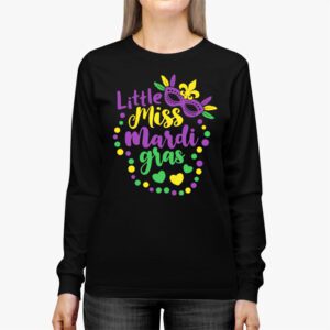 Little Miss Mardi Gras funny Mardi Gras 2024 Longsleeve Tee 2 8