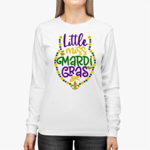 Little Miss Mardi Gras funny Mardi Gras 2024 Longsleeve Tee 2 9